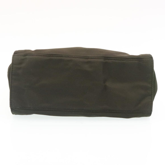 PRADA Hand Bag Nylon Khaki Auth ar6503