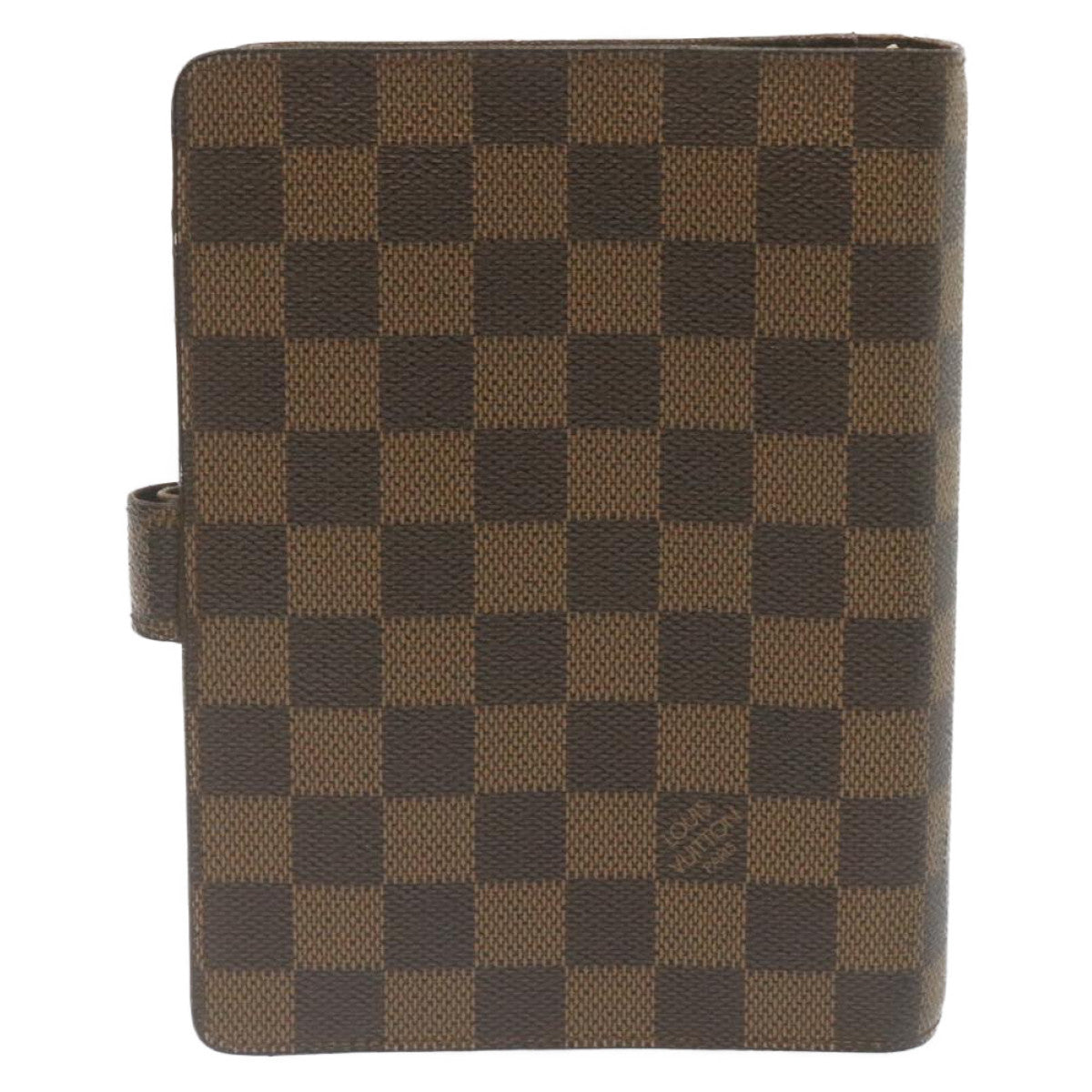 LOUIS VUITTON Damier Ebene Agenda MM Day Planner Cover R20935 LV Auth ar6536