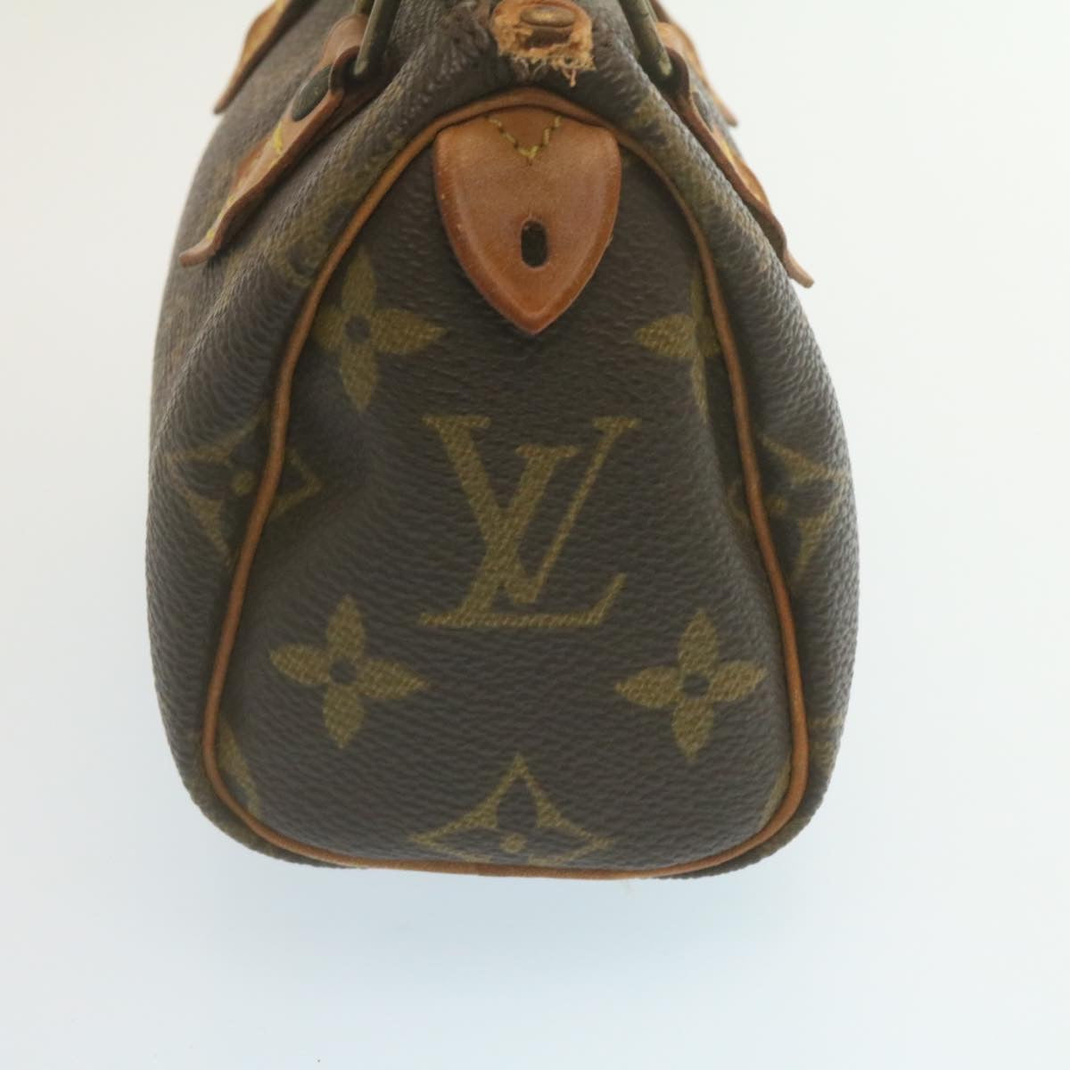LOUIS VUITTON Monogram Mini Speedy Hand Bag M41534 LV Auth ar6558