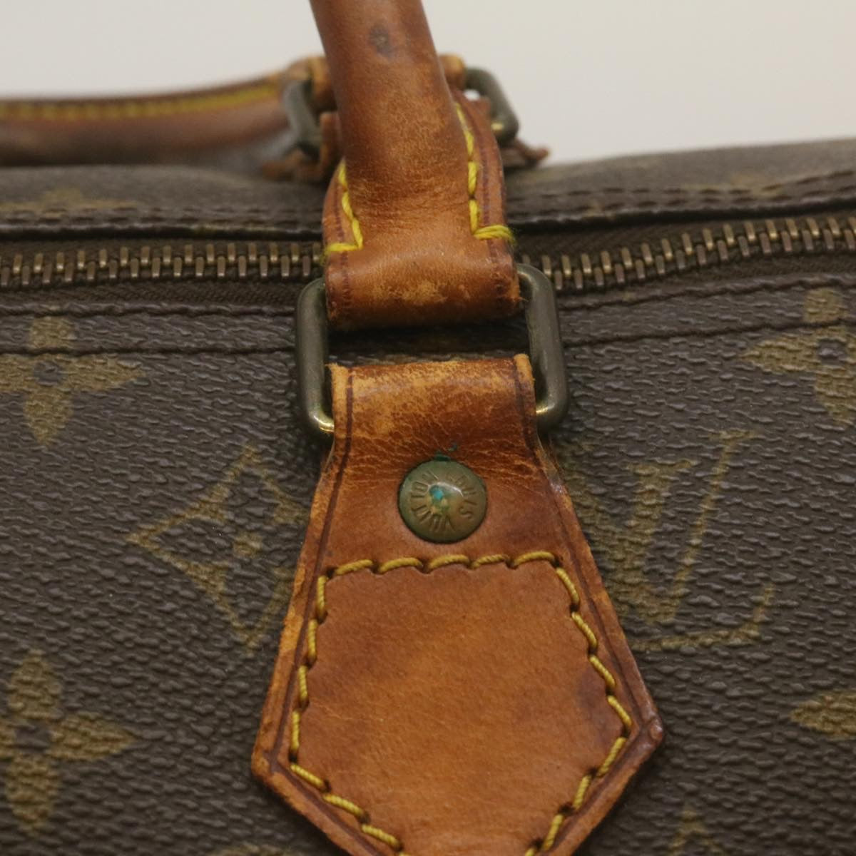 LOUIS VUITTON Monogram Speedy 40 Hand Bag M41522 LV Auth ar6595