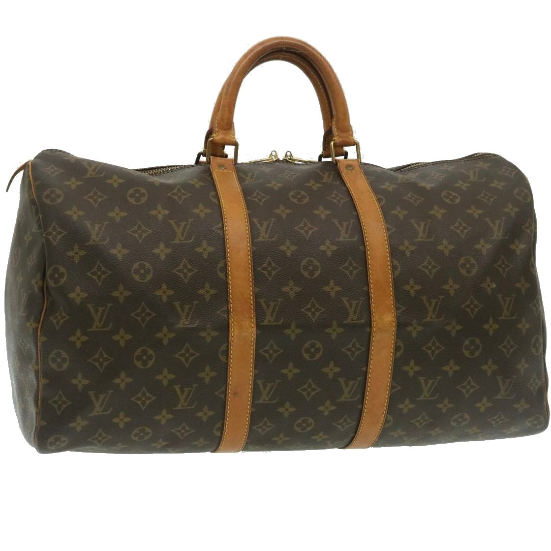 LOUIS VUITTON Monogram Keepall 50 Boston Bag M41426 LV Auth ar6657