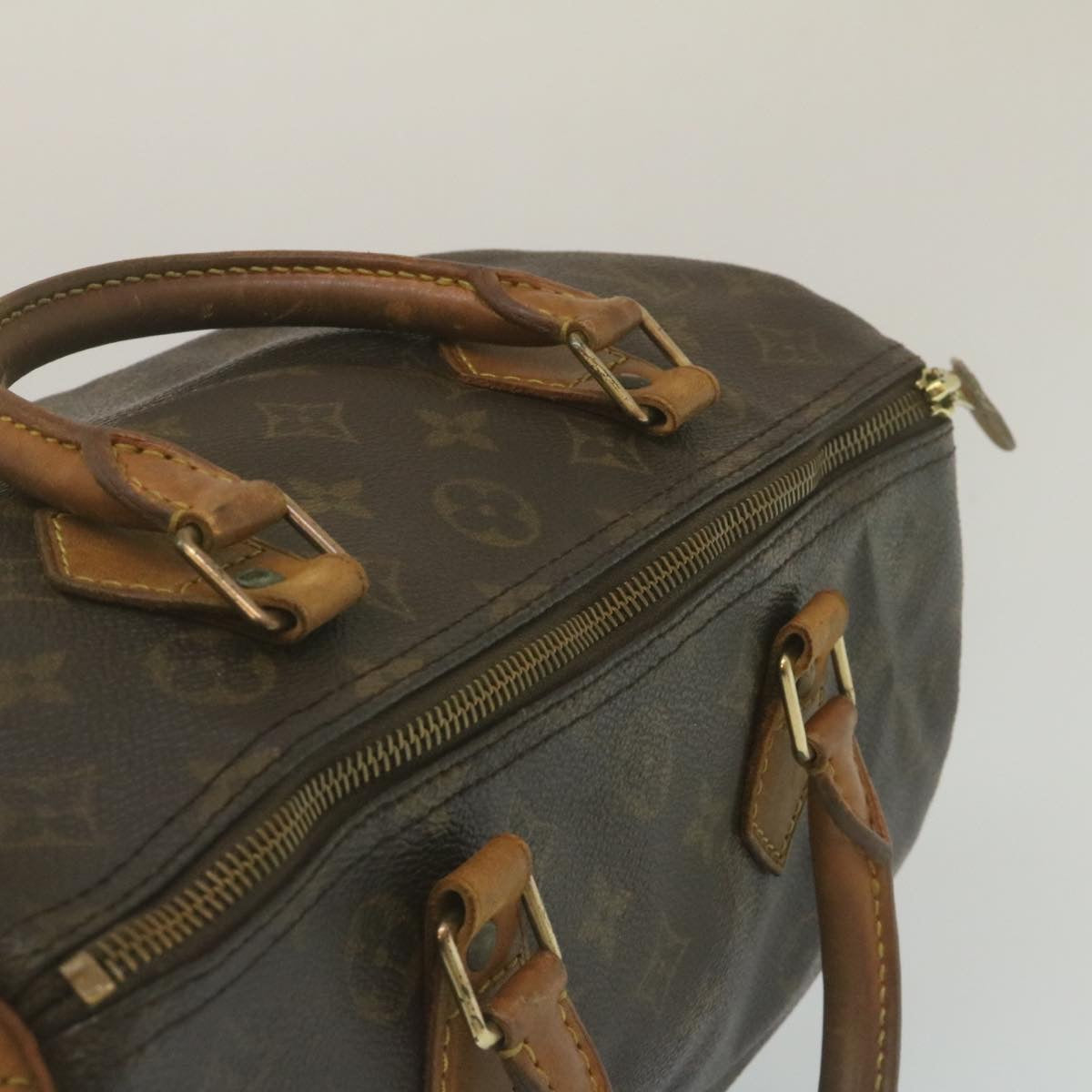 LOUIS VUITTON Monogram Speedy 30 Hand Bag M41526 LV Auth ar6692