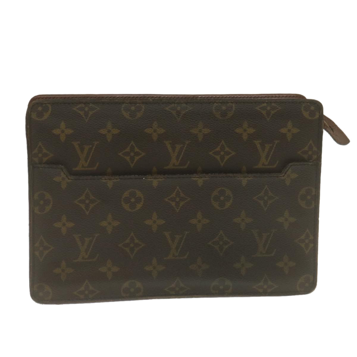 LOUIS VUITTON Monogram Pochette Homme Clutch Bag M51795 LV Auth ar6741