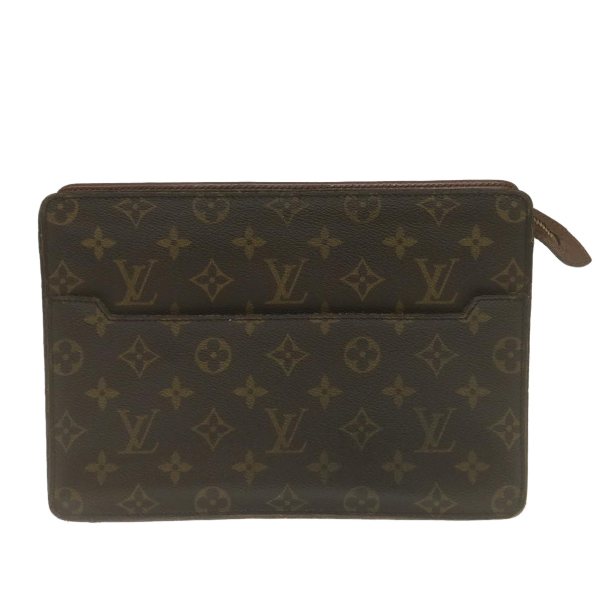 LOUIS VUITTON Monogram Pochette Homme Clutch Bag M51795 LV Auth ar6741