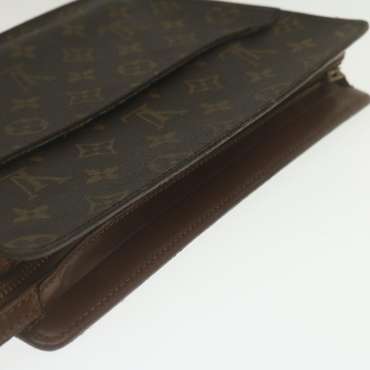 LOUIS VUITTON Monogram Pochette Homme Clutch Bag M51795 LV Auth ar6741