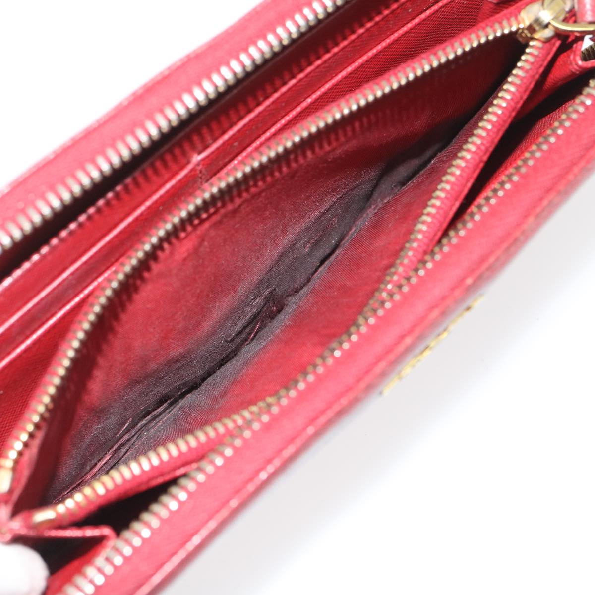 PRADA Safiano Leather Long Wallet 5Set Pink Black Brown Auth ar6763