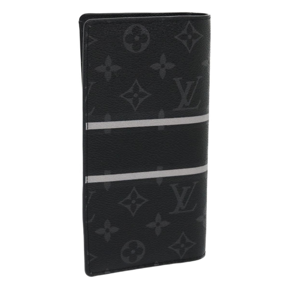 LOUIS VUITTON Eclipse Flash Portefeuille Braza Long Wallet M64438 LV Auth ar6842A