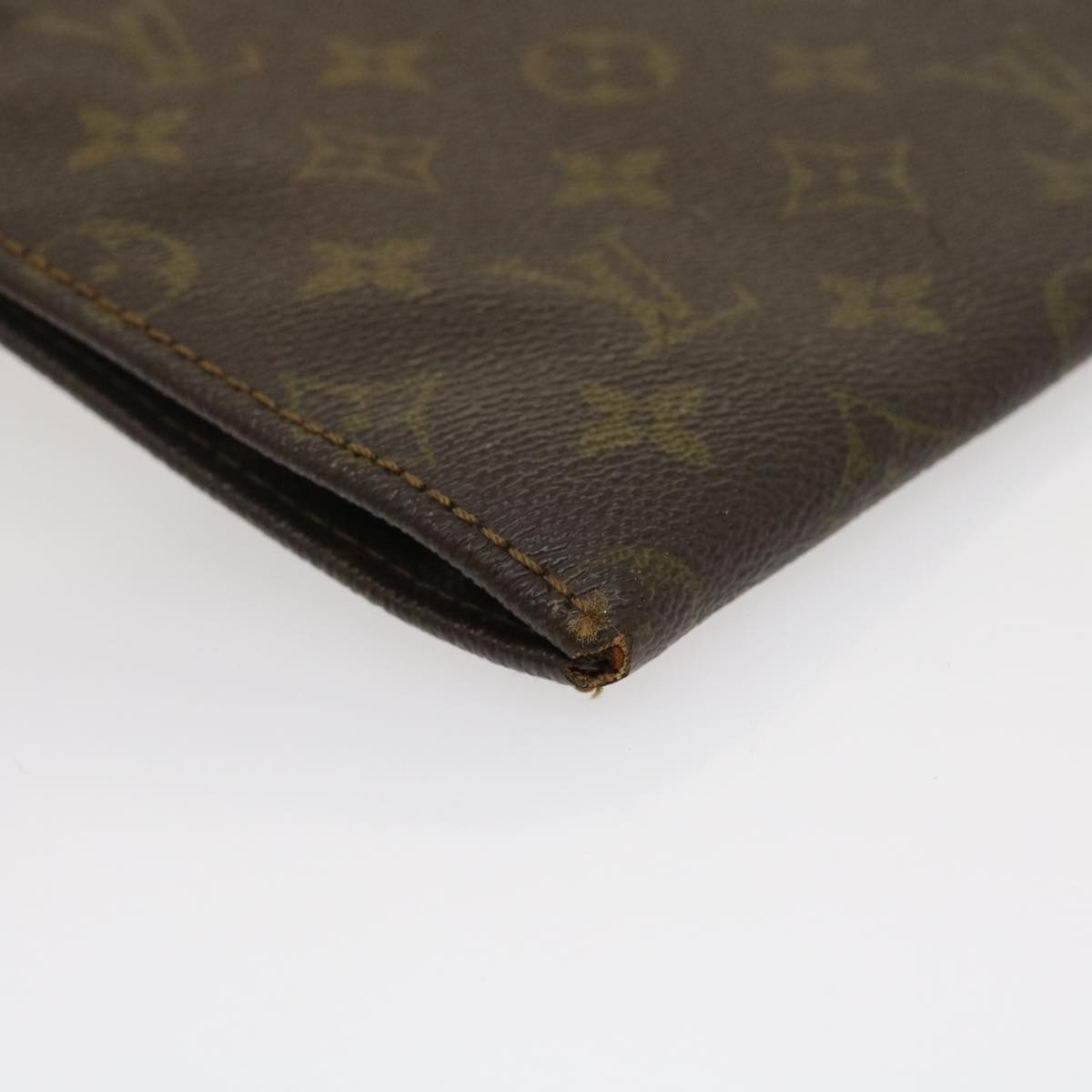 LOUIS VUITTON Monogram Poche Document Briefcase Vintage M53400 LV Auth ar6976