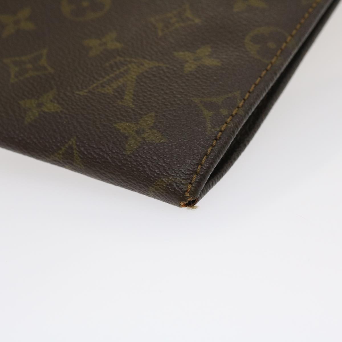 LOUIS VUITTON Monogram Poche Document Briefcase Vintage M53400 LV Auth ar6976