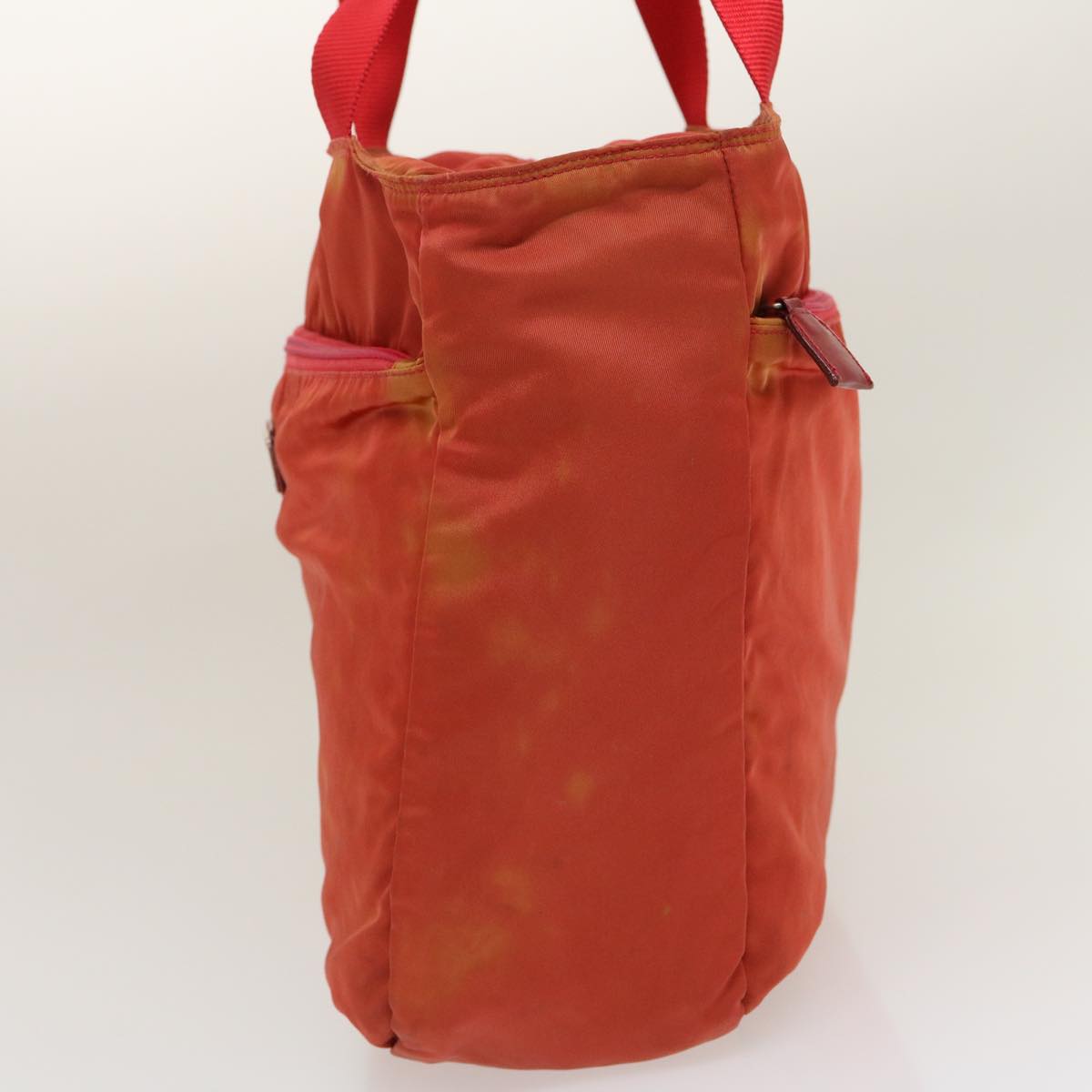 PRADA Tote Bag Nylon Orange Auth ar6987