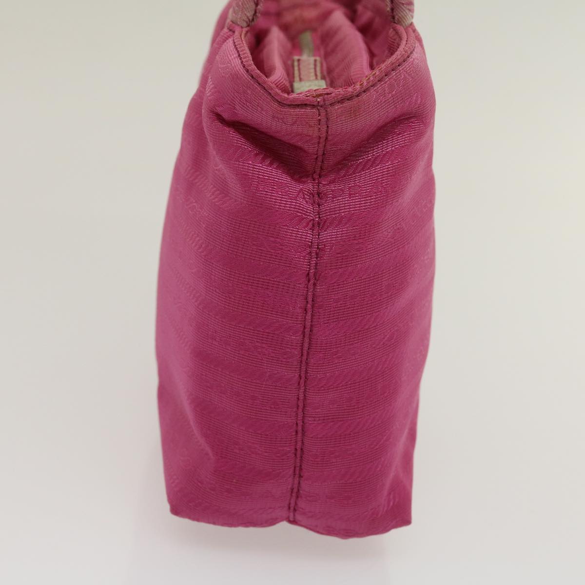 PRADA Hand Bag Nylon Pink Auth ar7046