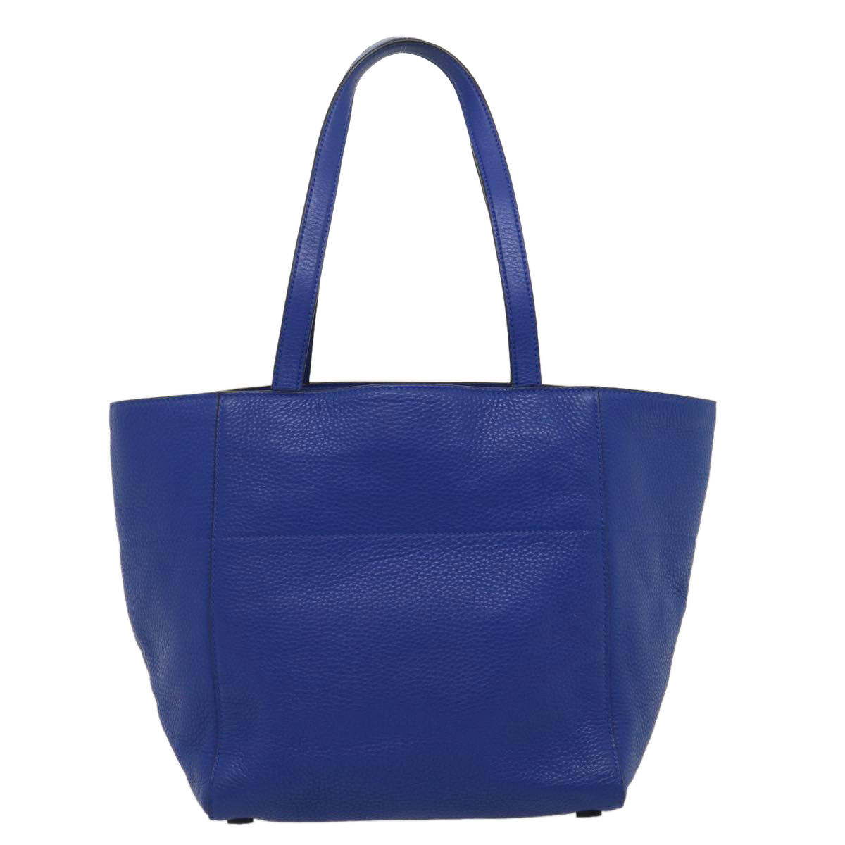 PRADA Tote Bag Leather Blue Auth ar7059 - 0