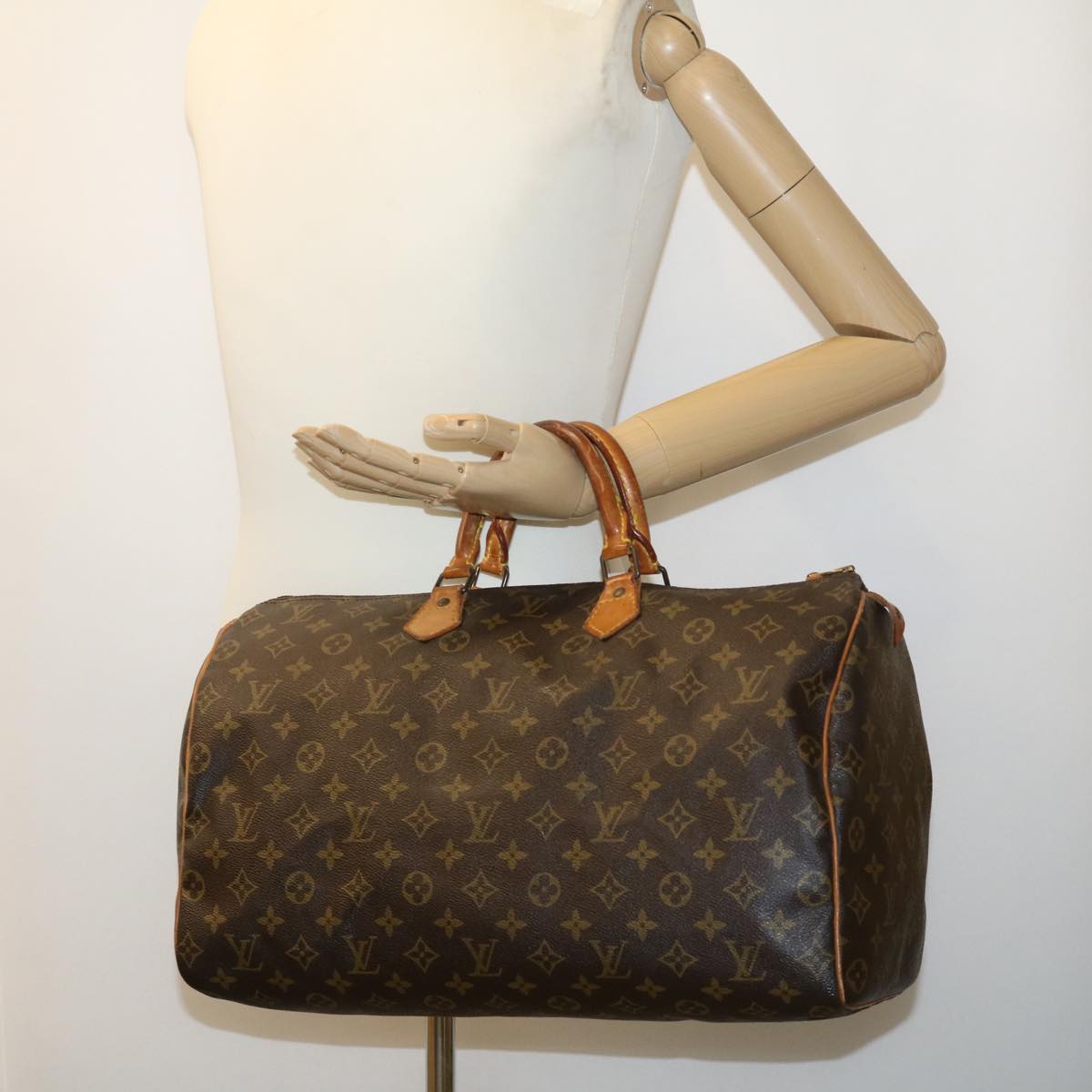 LOUIS VUITTON Monogram Speedy 40 Hand Bag M41522 LV Auth ar7073