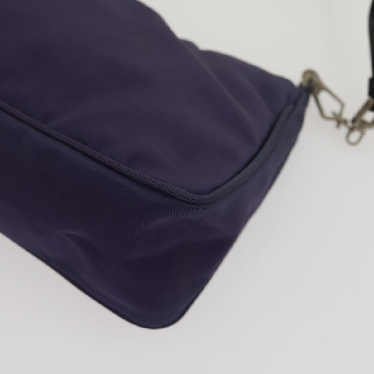 PRADA Accessory Pouch Nylon Purple Auth ar7076