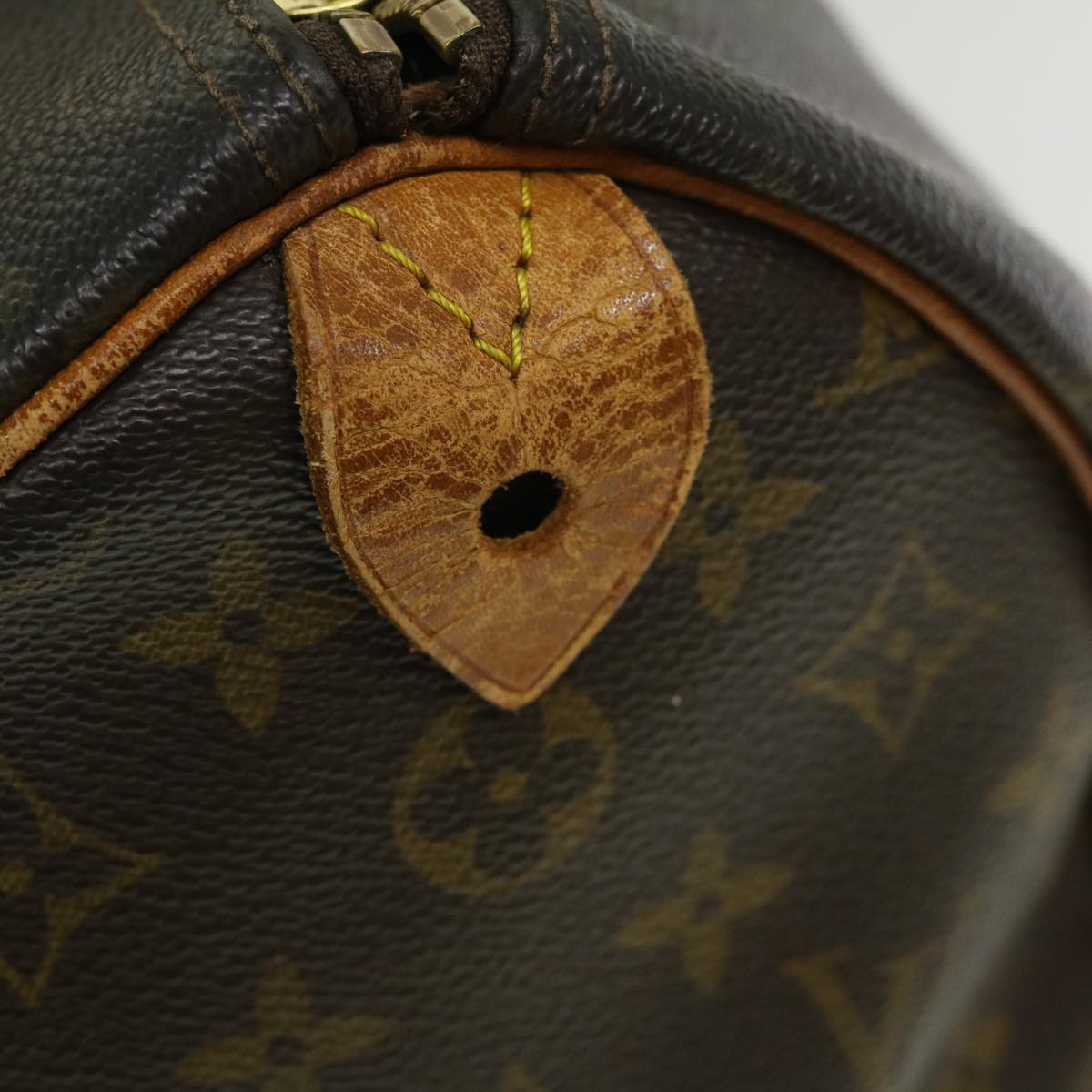 LOUIS VUITTON Monogram Speedy 35 Hand Bag M41524 LV Auth ar7085