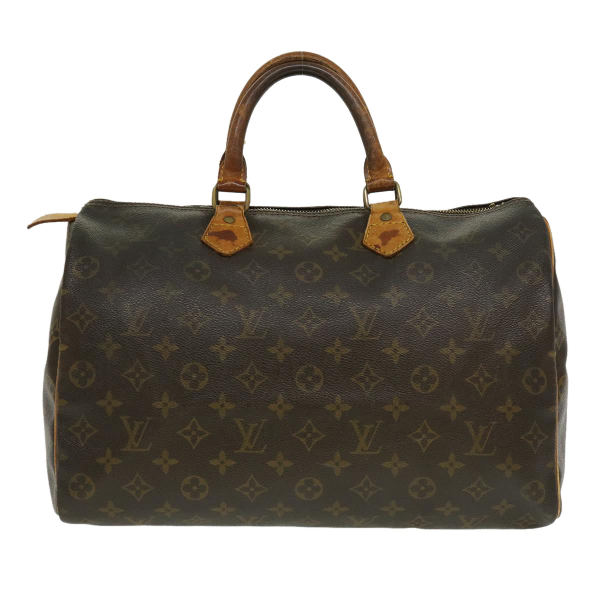 LOUIS VUITTON Monogram Speedy 35 Hand Bag M41524 LV Auth ar7085