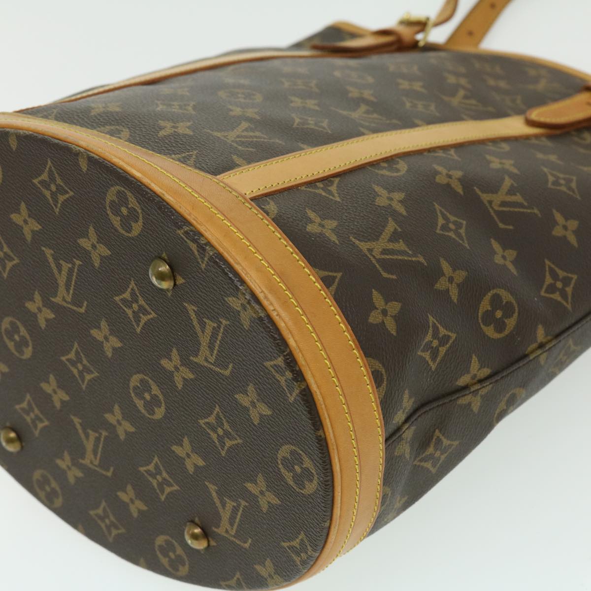 LOUIS VUITTON Monogram Bucket GM Shoulder Bag M42236 LV Auth ar7115