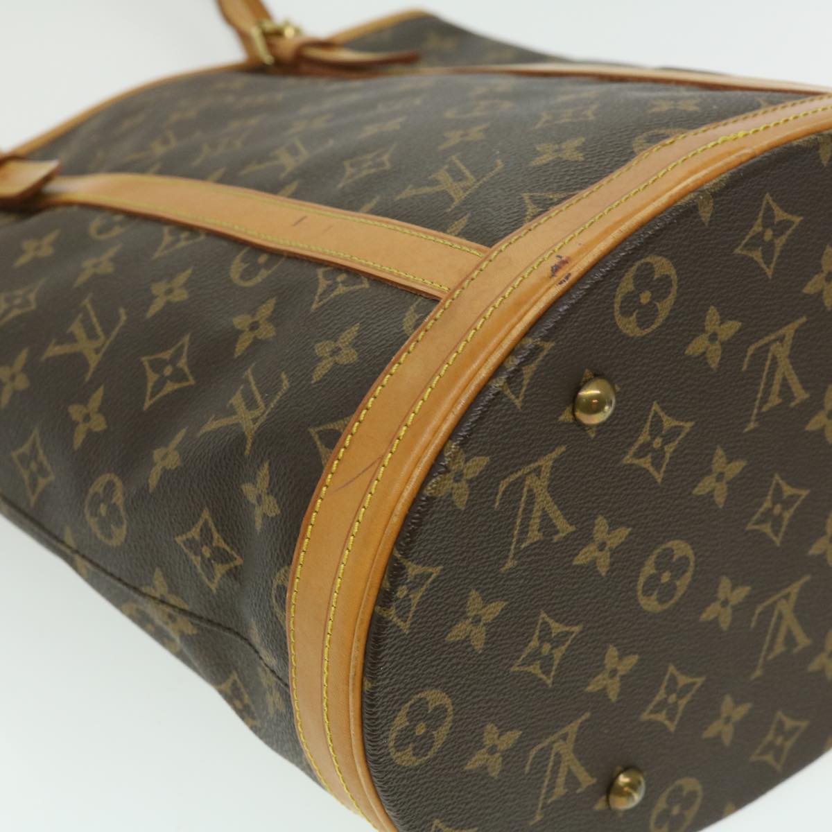 LOUIS VUITTON Monogram Bucket GM Shoulder Bag M42236 LV Auth ar7115