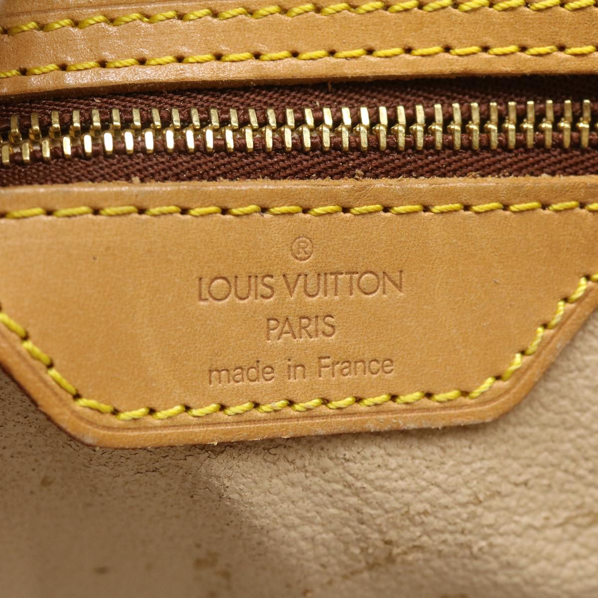 LOUIS VUITTON Monogram Bucket GM Shoulder Bag M42236 LV Auth ar7115