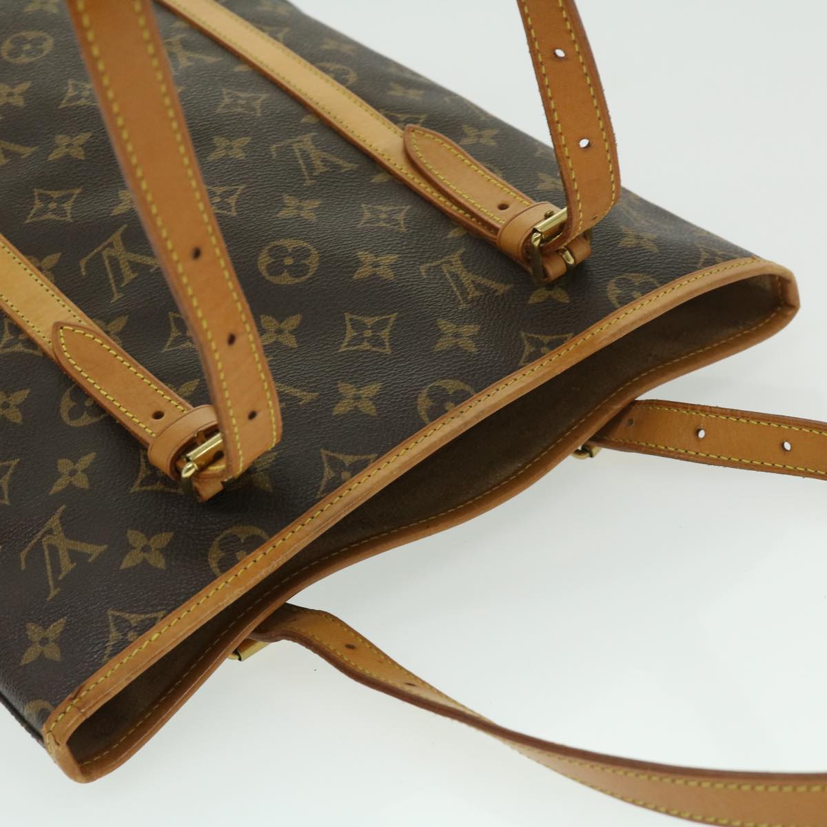 LOUIS VUITTON Monogram Bucket GM Shoulder Bag M42236 LV Auth ar7115