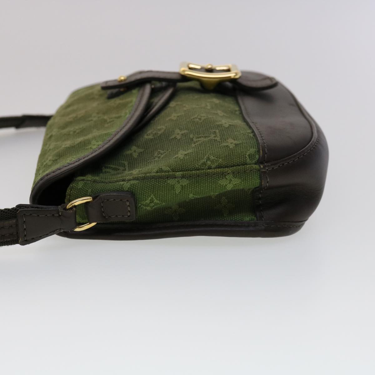 LOUIS VUITTON Monogram Mini Belanger Shoulder Bag TST Khaki M92673 Auth ar7147