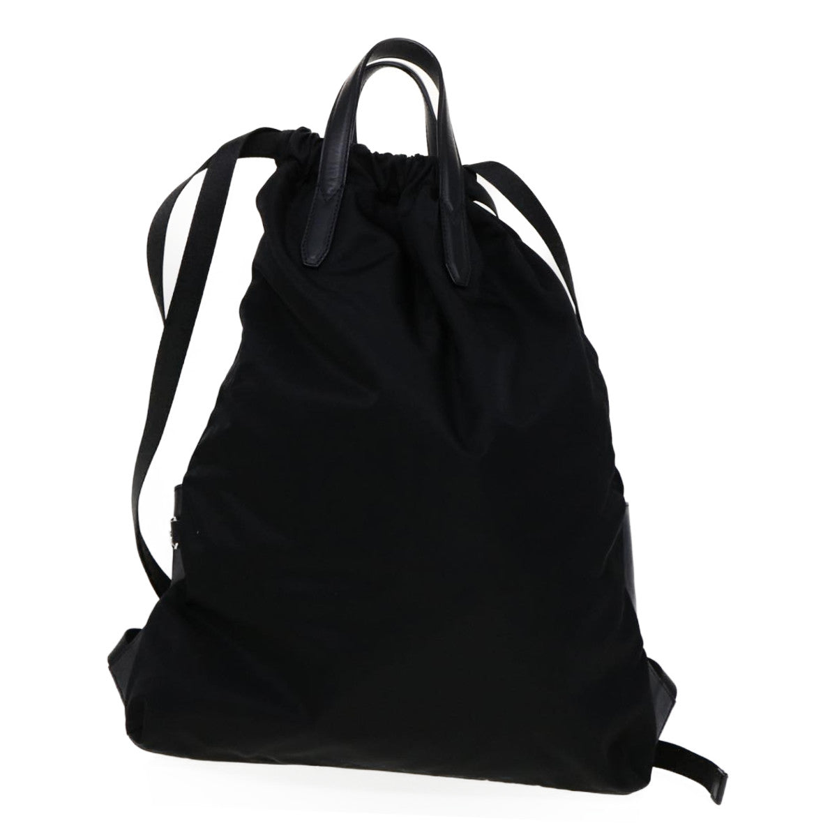 FENDI Backpack Nylon Leather Black Multicolor Auth ar7157A - 0