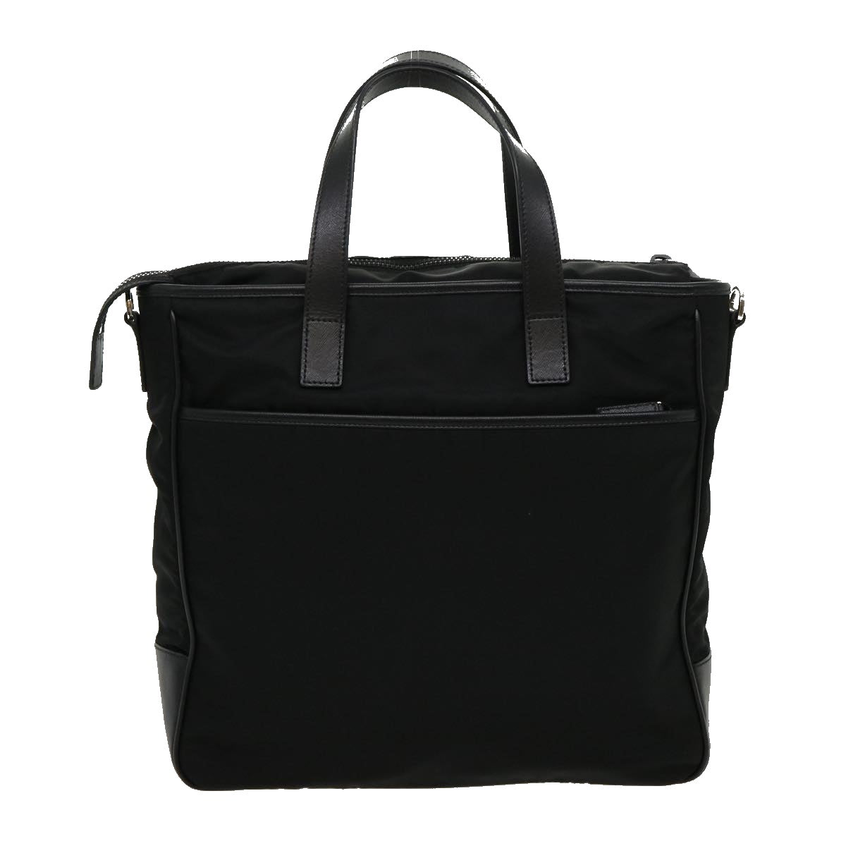 PRADA Hand Bag Nylon 2way Black Auth ar7199 - 0
