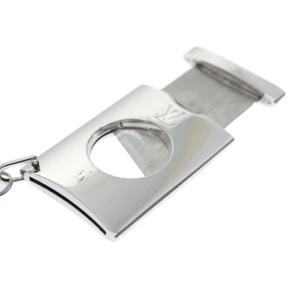 LOUIS VUITTON Cigar cutter Silver Acajou M30556 LV Auth ar7245A