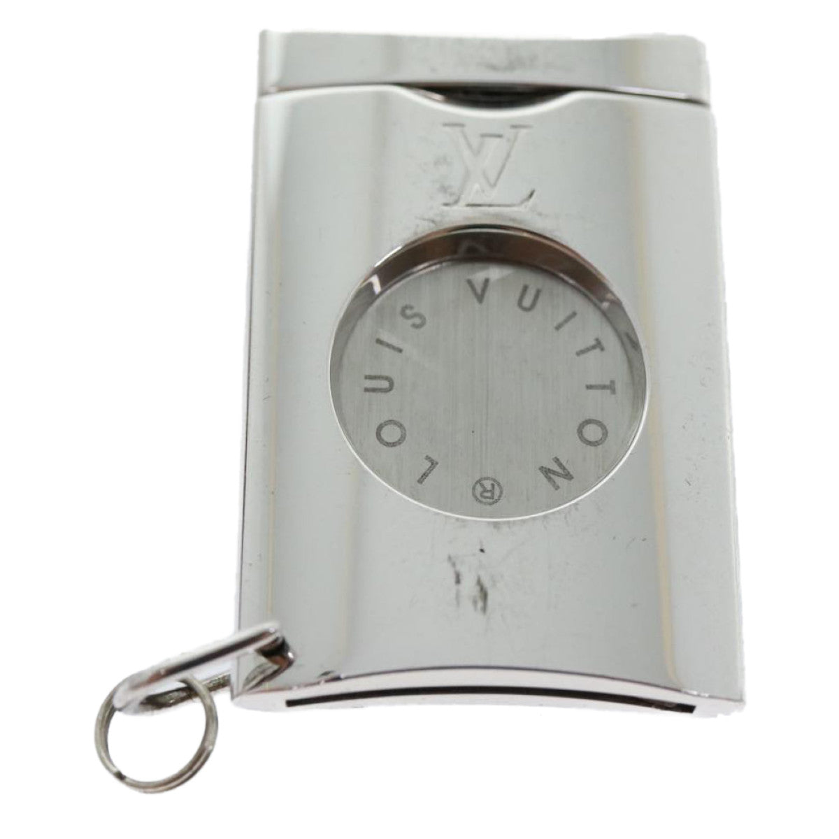 LOUIS VUITTON Cigar cutter Silver Acajou M30556 LV Auth ar7245A