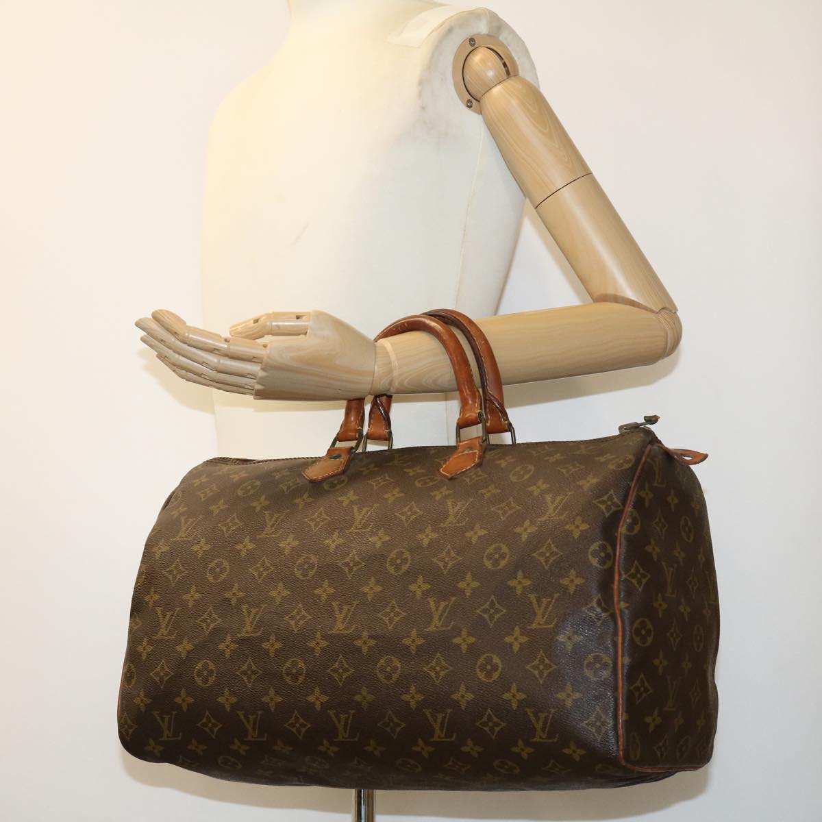 LOUIS VUITTON Monogram Speedy 40 Hand Bag M41522 LV Auth ar7344