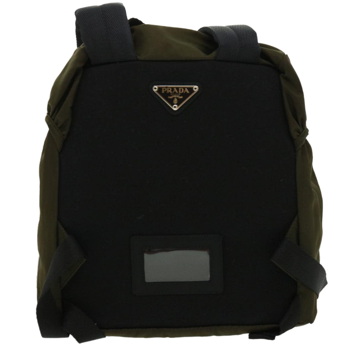PRADA Shoulder Bag Nylon Khaki Auth ar7377