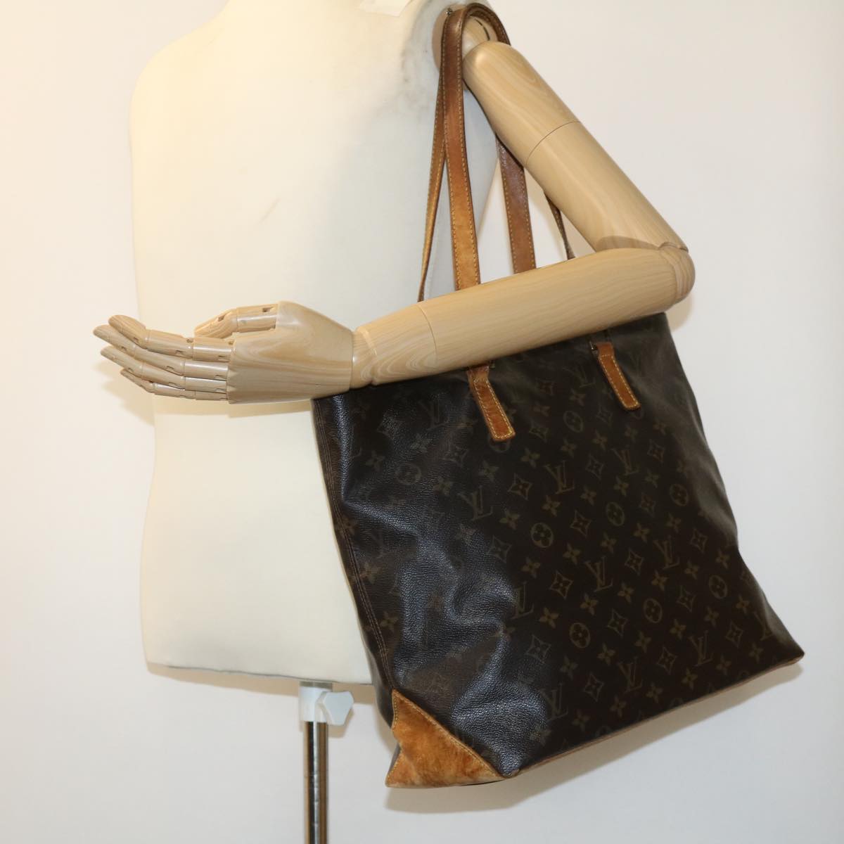 LOUIS VUITTON Monogram Cabas Mezzo Tote Bag M51151 LV Auth ar7397