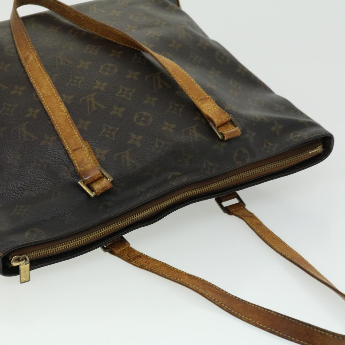 LOUIS VUITTON Monogram Cabas Mezzo Tote Bag M51151 LV Auth ar7397