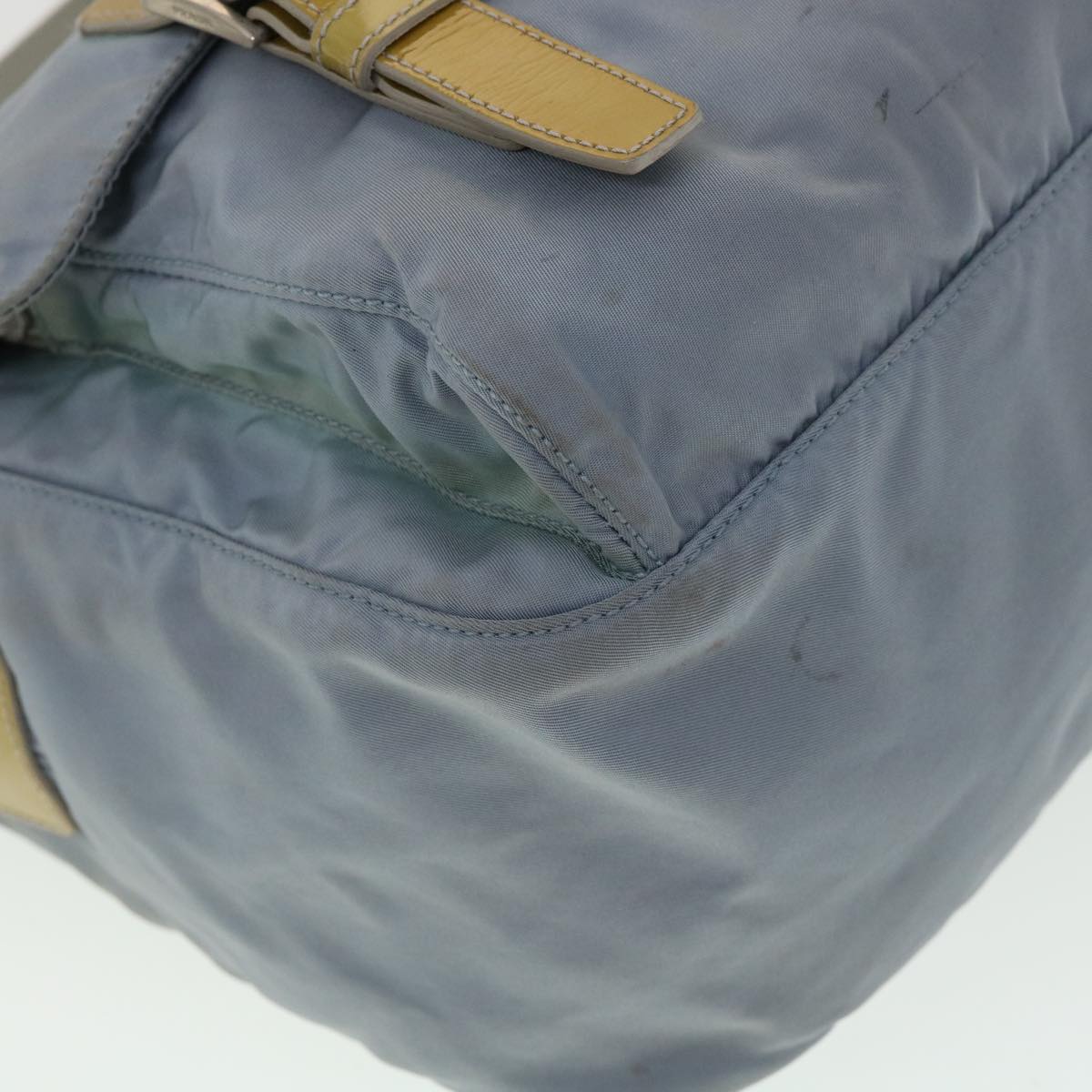 PRADA Shoulder Bag Nylon Blue Auth ar7448