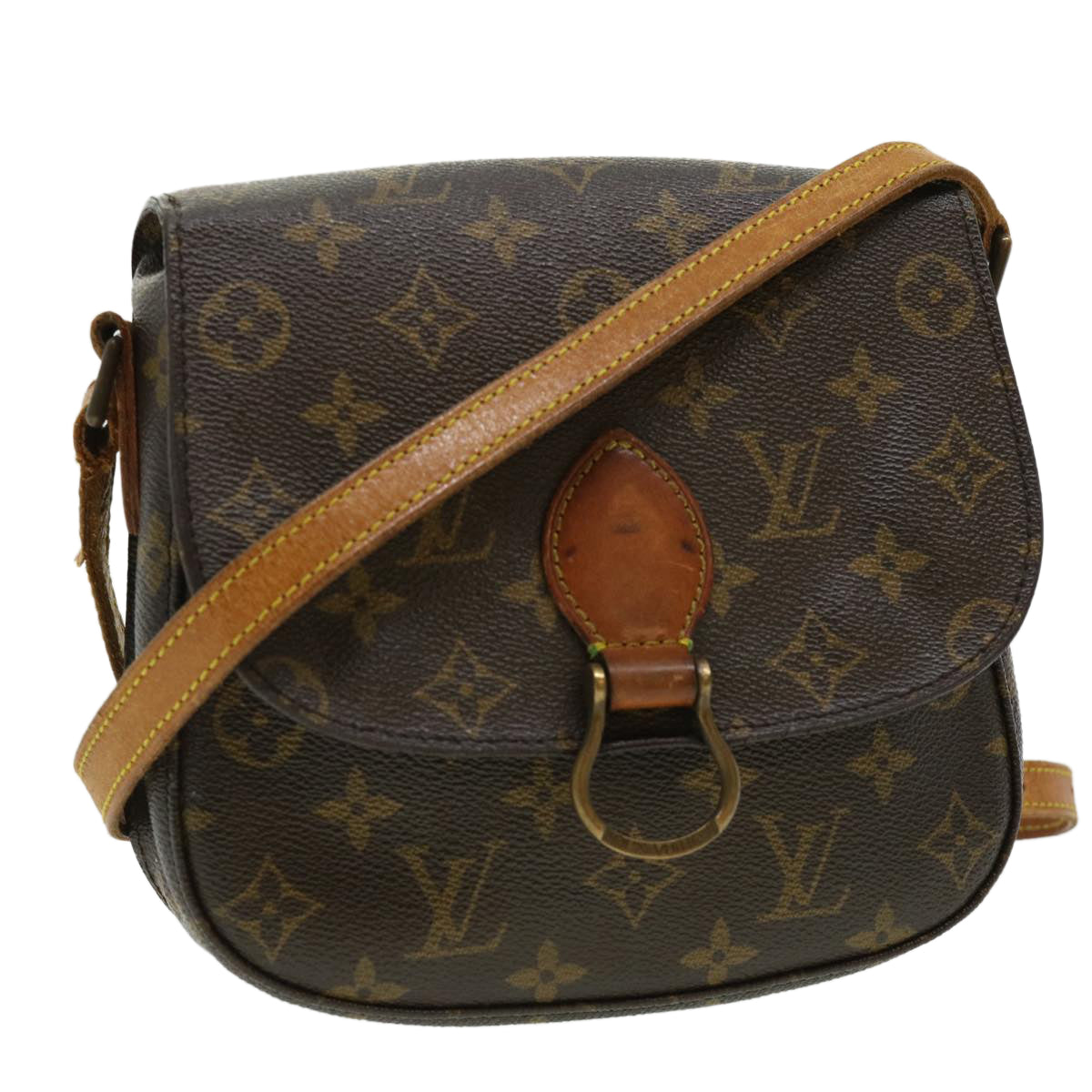 LOUIS VUITTON Monogram Saint Cloud MM Shoulder Bag M51243 LV Auth ar7455