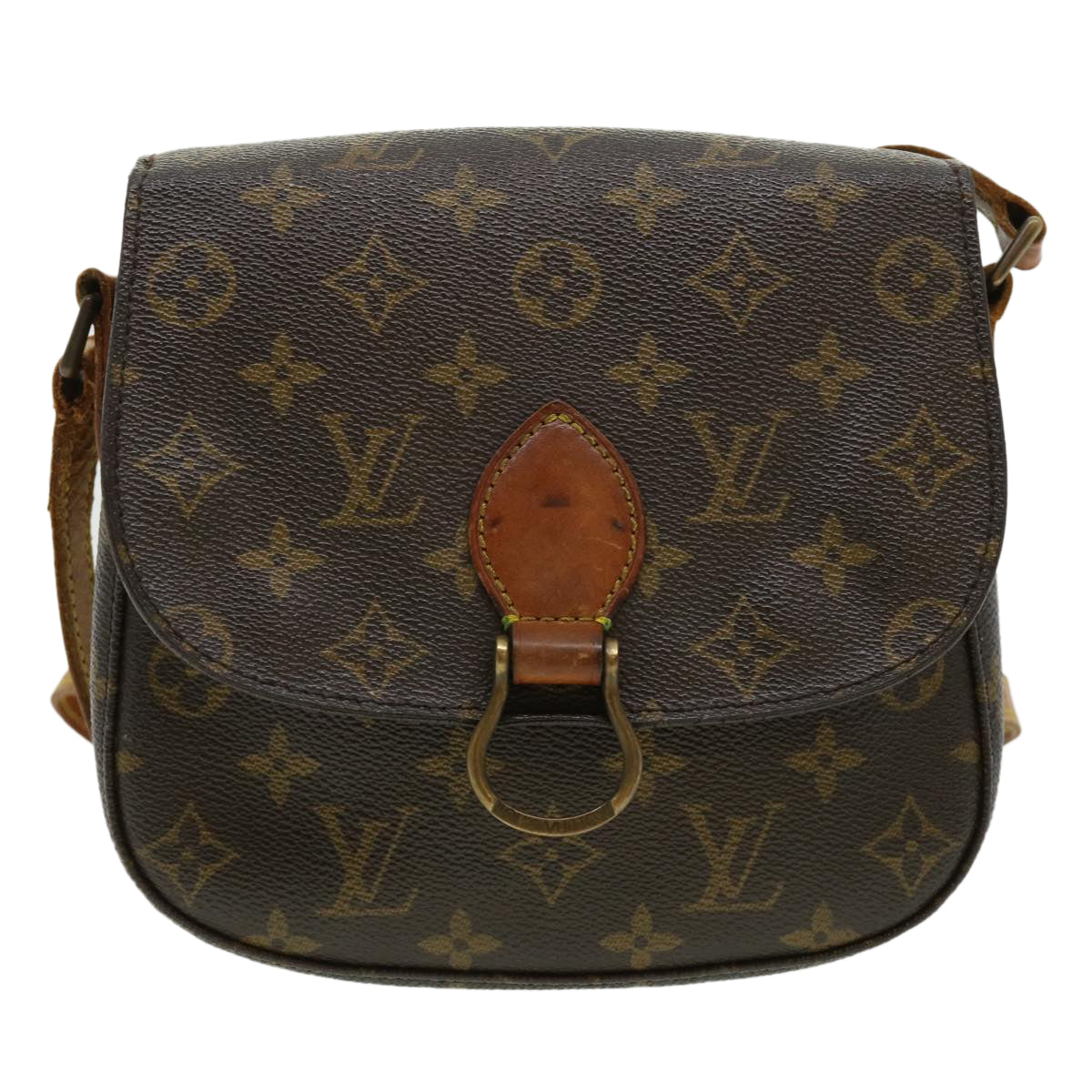 LOUIS VUITTON Monogram Saint Cloud MM Shoulder Bag M51243 LV Auth ar7455