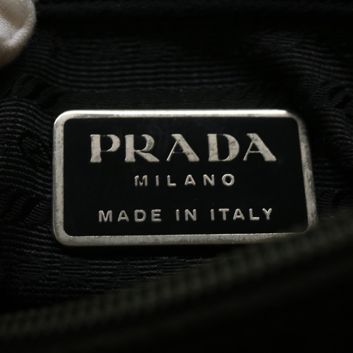 PRADA Tote Bag Nylon Khaki Auth ar7485