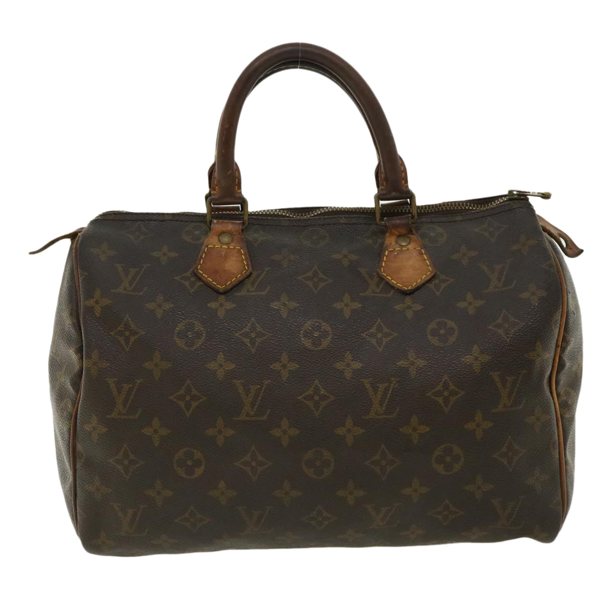 LOUIS VUITTON Monogram Speedy 30 Hand Bag M41526 LV Auth ar7587