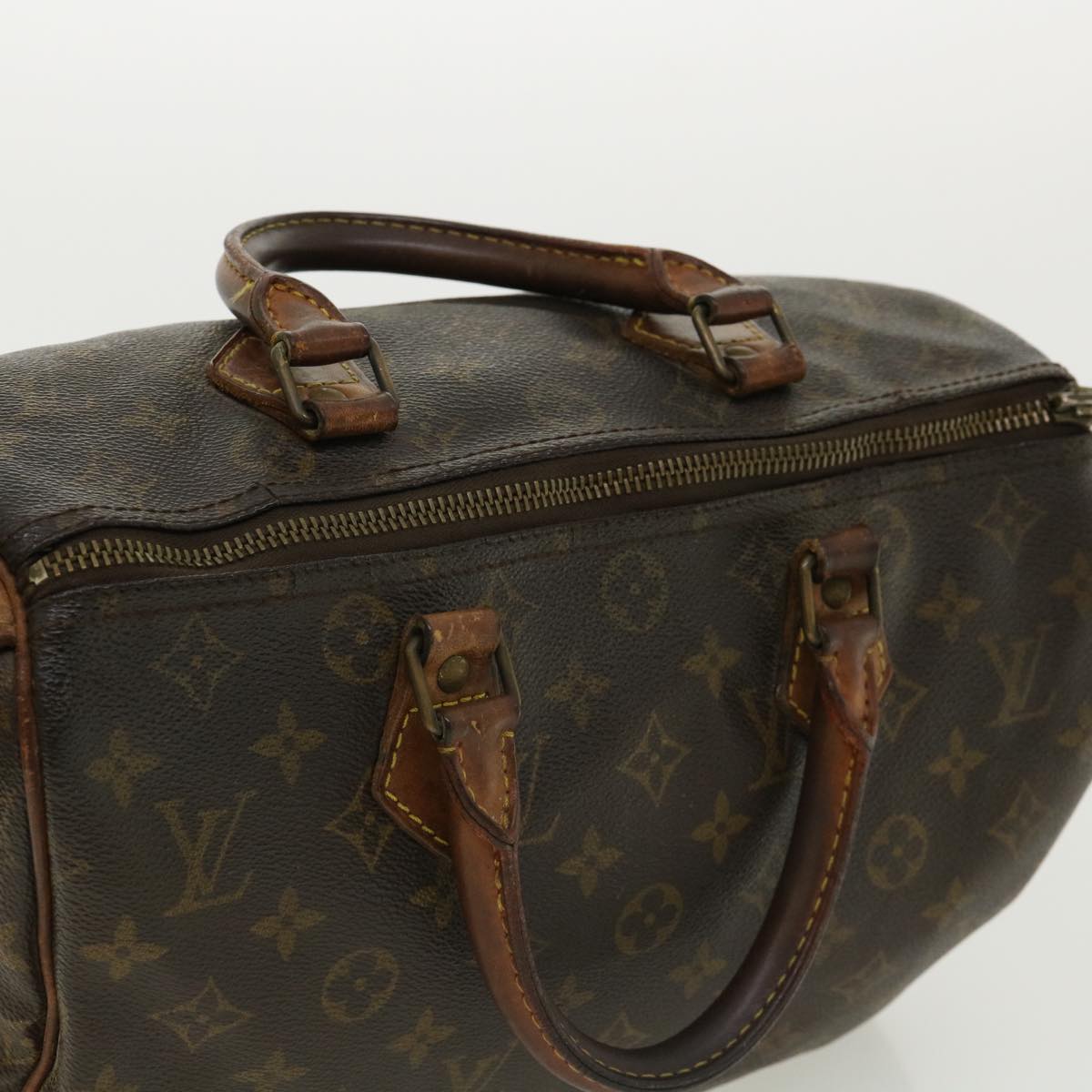 LOUIS VUITTON Monogram Speedy 30 Hand Bag M41526 LV Auth ar7587