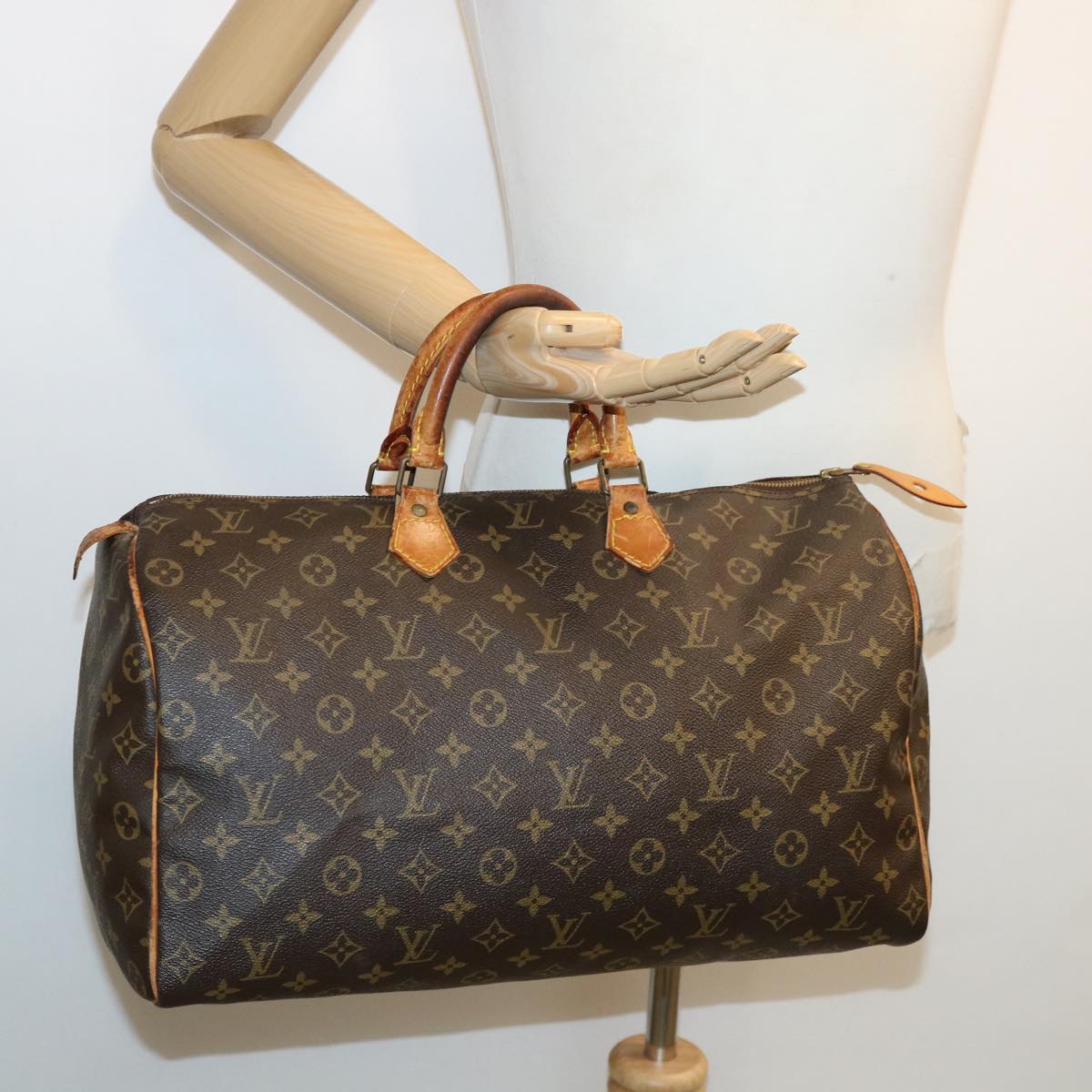 LOUIS VUITTON Monogram Speedy 40 Hand Bag M41522 LV Auth ar7588