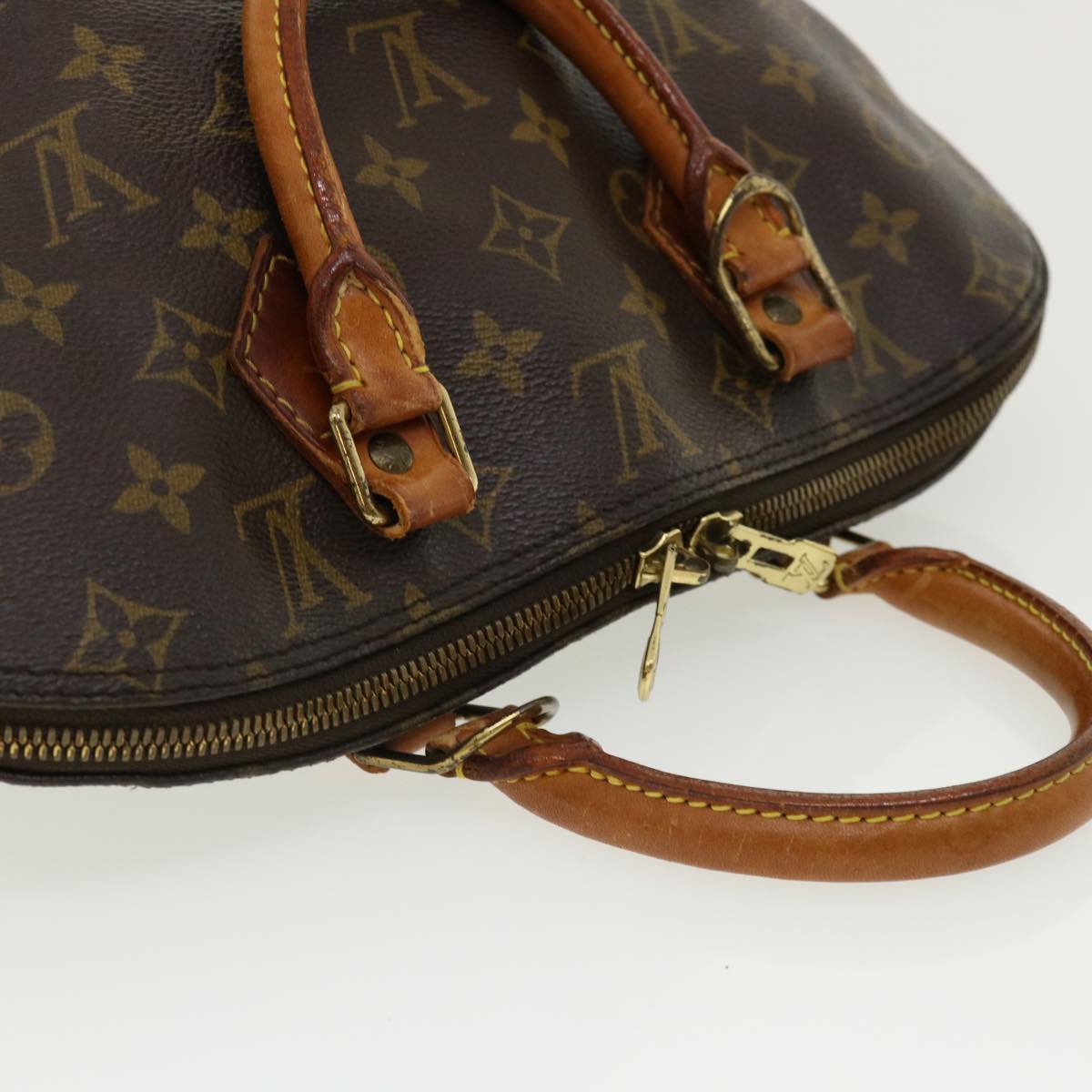 LOUIS VUITTON Monogram Alma Hand Bag M51130 LV Auth ar7648