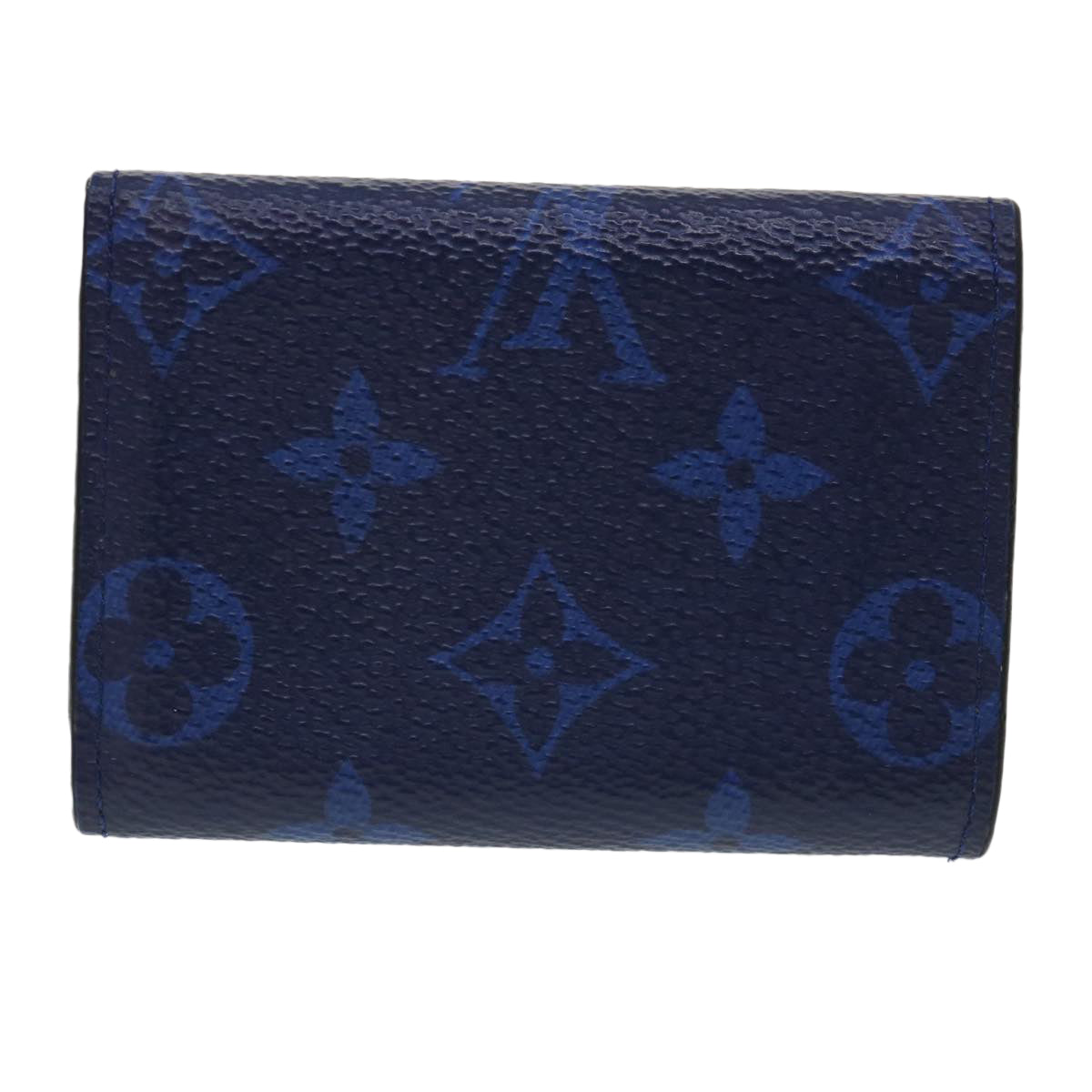 LOUIS VUITTON Taigalama Discovery compact wallet Wallet Blue LV Auth ar7670 - 0