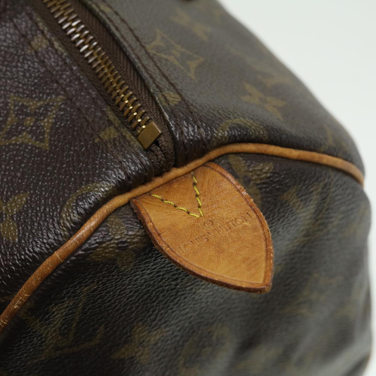 LOUIS VUITTON Monogram Speedy 30 Hand Bag M41526 LV Auth ar7716B