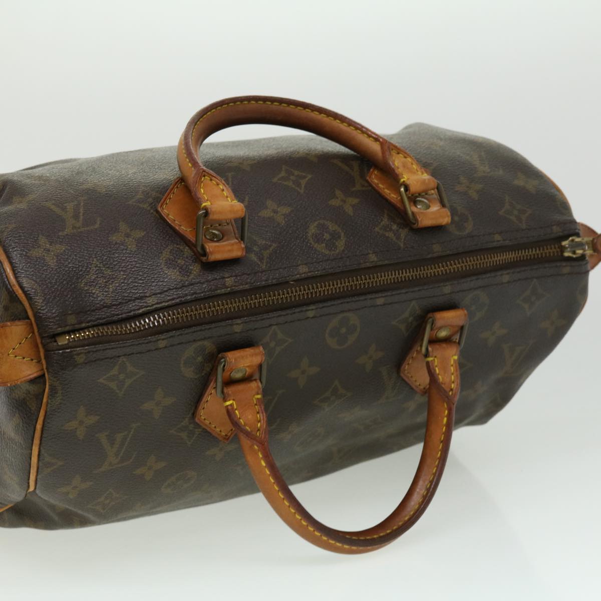 LOUIS VUITTON Monogram Speedy 30 Hand Bag M41526 LV Auth ar7716B