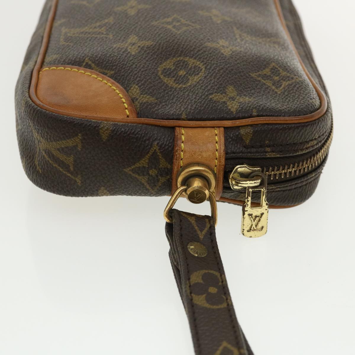 LOUIS VUITTON Monogram Marly Dragonne PM Clutch Bag M51827 LV Auth ar7724B