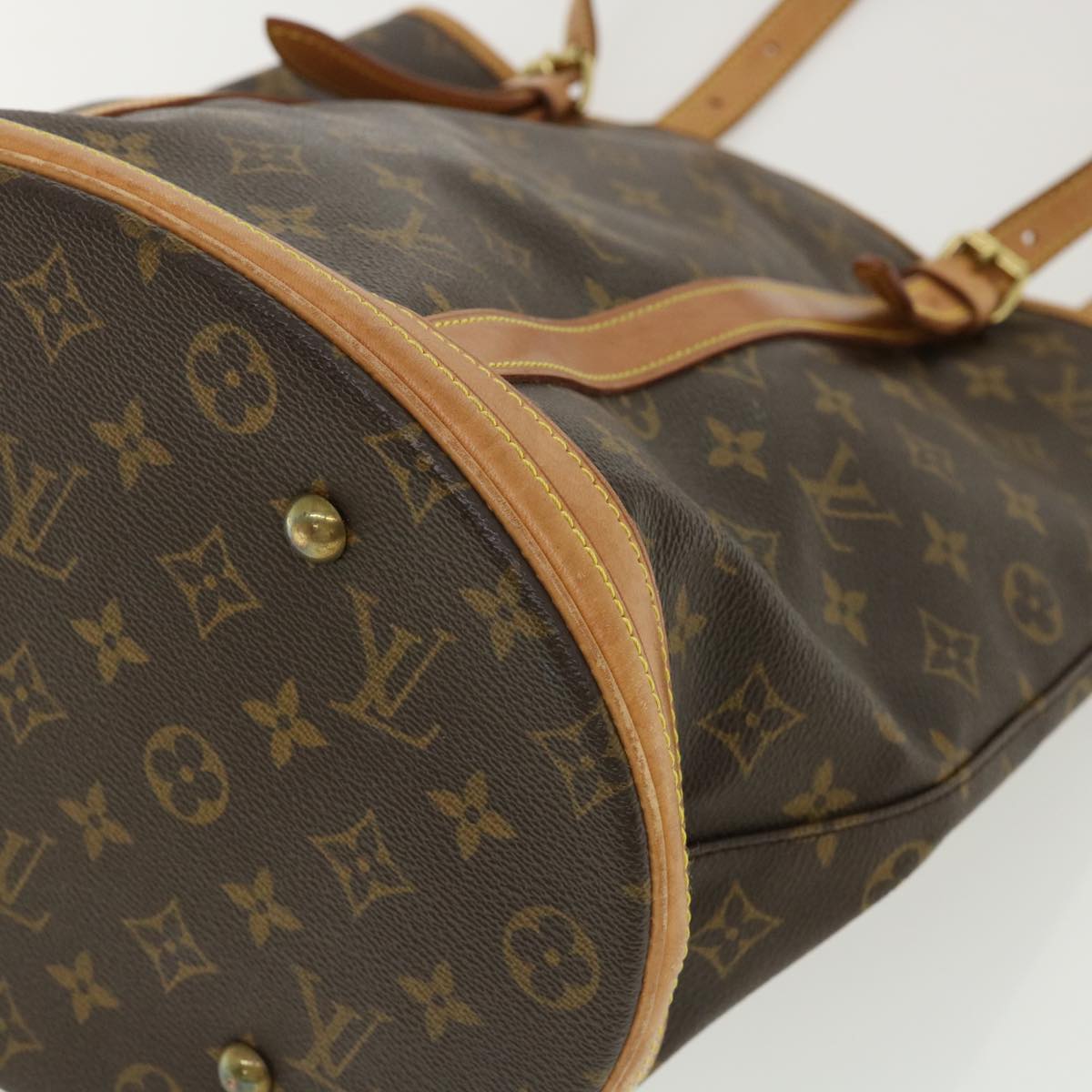 LOUIS VUITTON Monogram Bucket GM Shoulder Bag M42236 LV Auth ar7785B