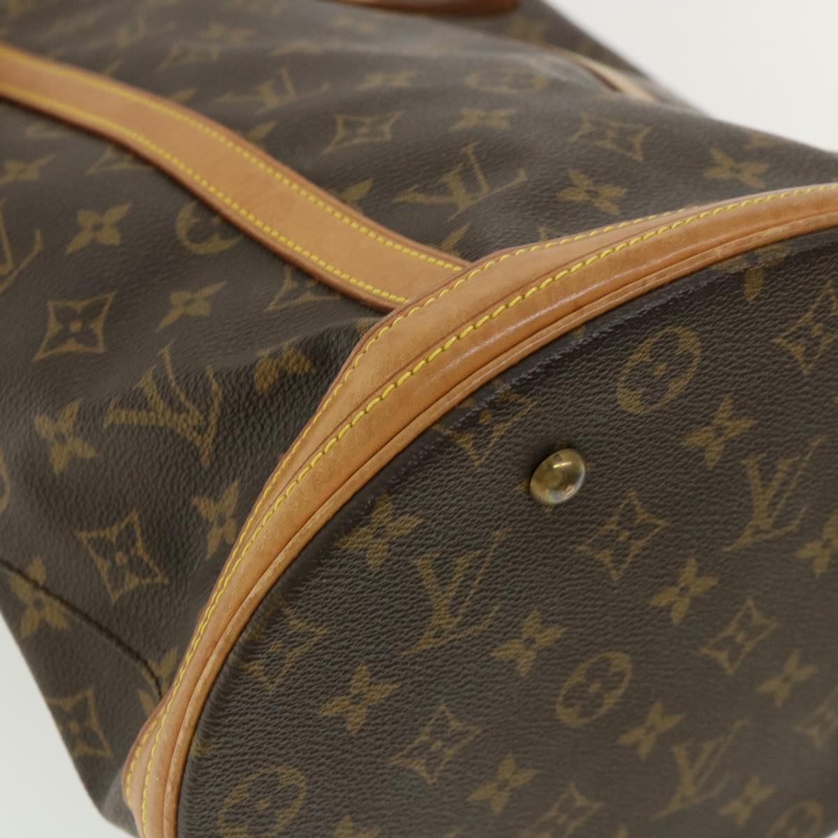 LOUIS VUITTON Monogram Bucket GM Shoulder Bag M42236 LV Auth ar7785B