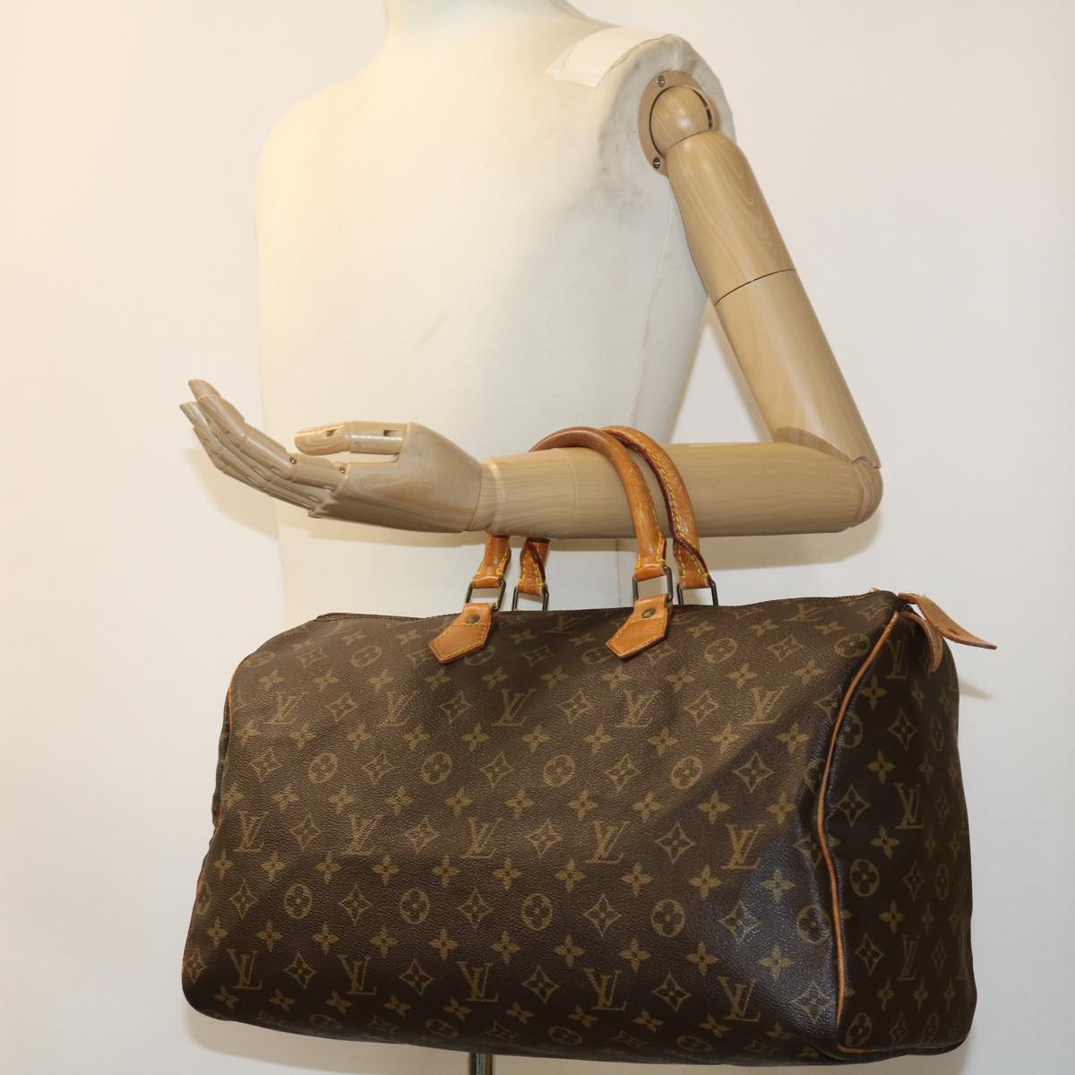 LOUIS VUITTON Monogram Speedy 40 Hand Bag M41522 LV Auth ar7858B