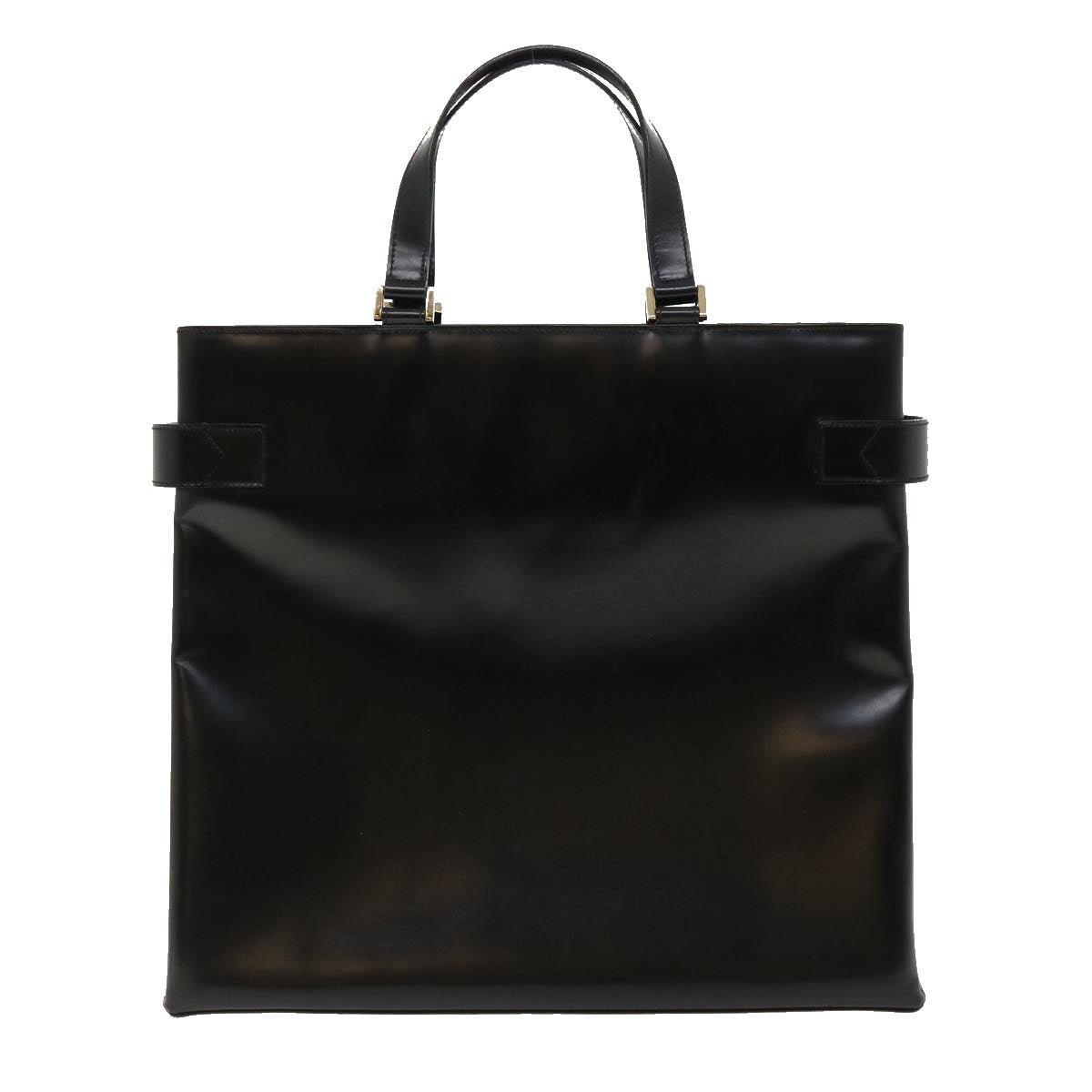 GUCCI Hand Bag Leather Black 002/2046/0332 Auth ar7942 - 0