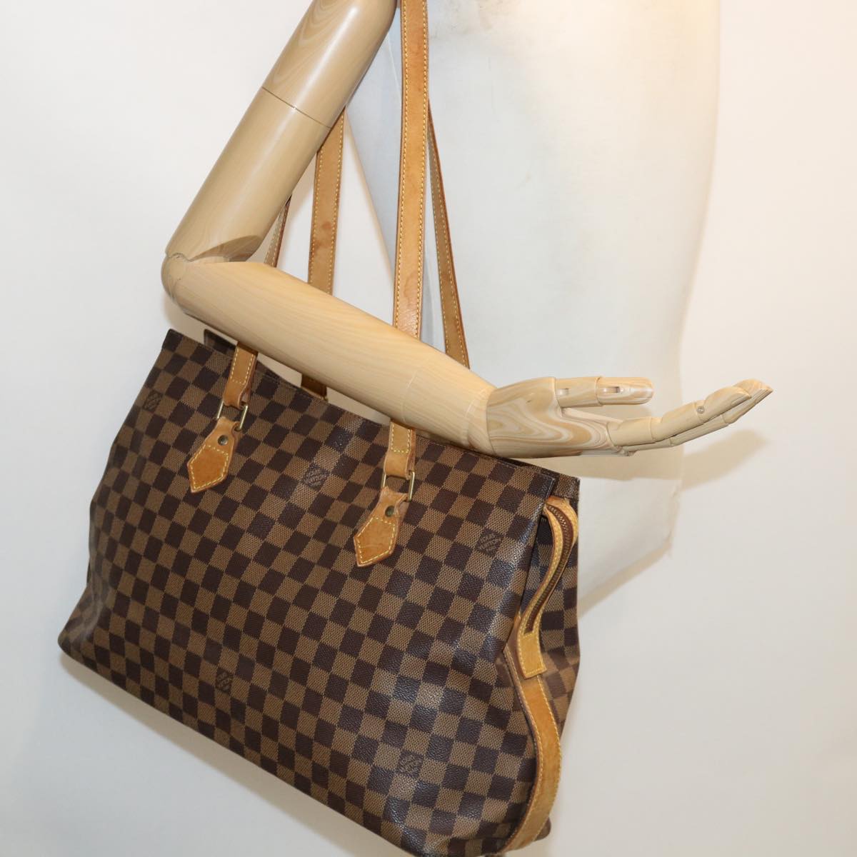 LOUIS VUITTON Damier Ebene Colombine Tote Bag M99037 LV Auth ar8037B